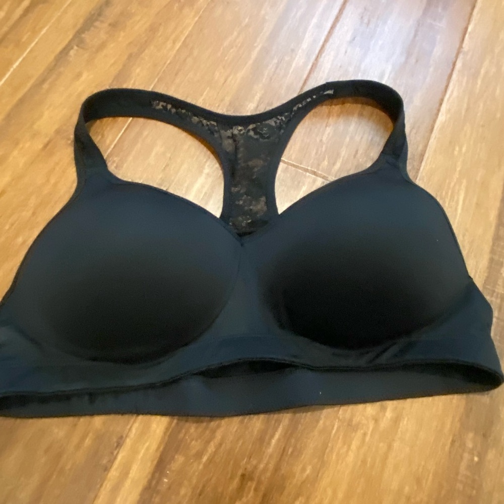 Pink yoga push-up bra size L